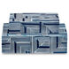 Cade 10.5 inch Blue/White Boxes, Set of 2