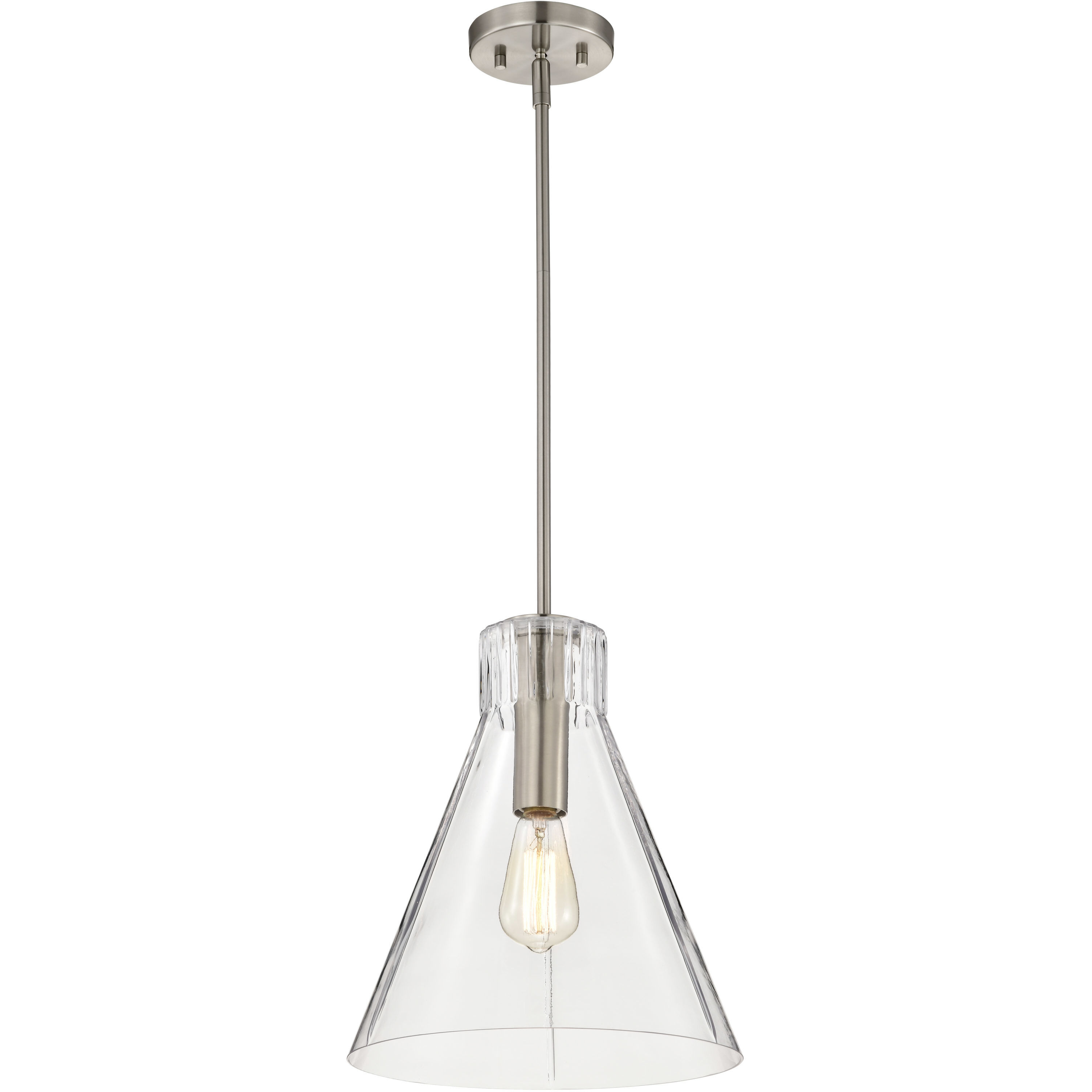 Gianna 12 inch Brushed Nickel Pendant Ceiling Light