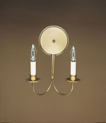 Hunter 2 Light 10 inch Dark Antique Brass Wall Sconce Wall Light