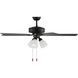 Linden 52 LED 3 52 inch Midnight Black Ceiling Fan
