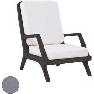 Teak Garden 24 X 24 inch Gray Outdoor Cushion, Lounge Chair Cushion