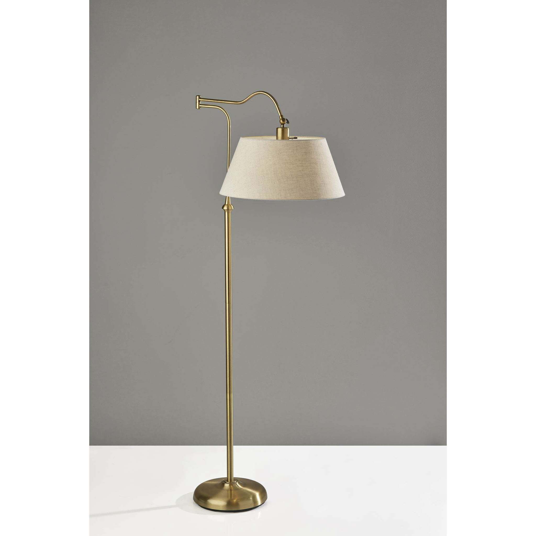 Rodeo 60.25 inch 150.00 watt Antique Brass Floor Lamp Portable Light