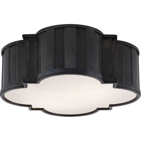 Thomas O'Brien Tilden 4 Light 17 inch Bronze Flush Mount Ceiling Light, Large