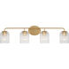 Eisele 4 Light 33.75 inch Bathroom Vanity Light