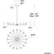 Glammis LED 33 inch Black Chandelier Ceiling Light