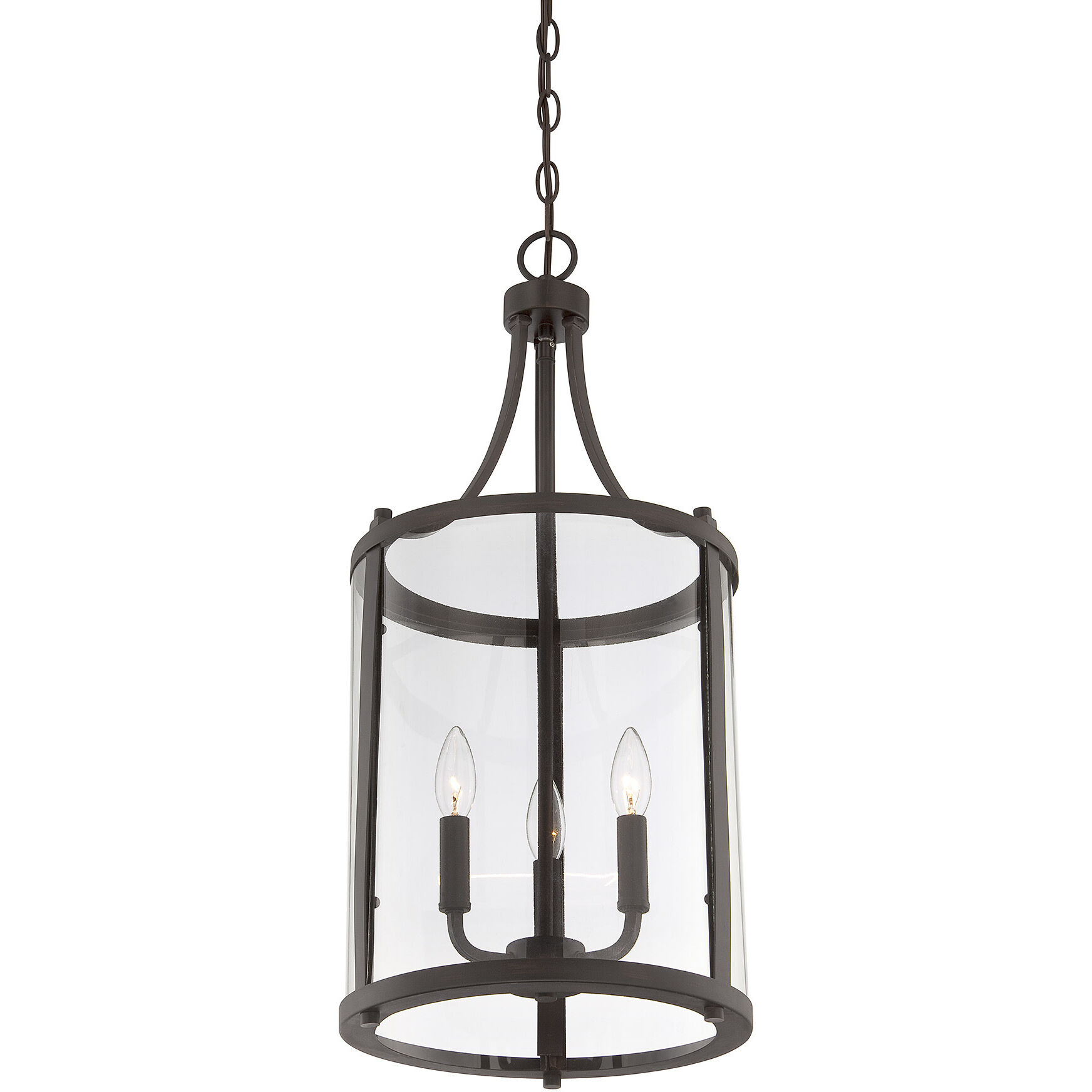 Penrose 3 Light 12 inch English Bronze Pendant Ceiling Light, Essentials