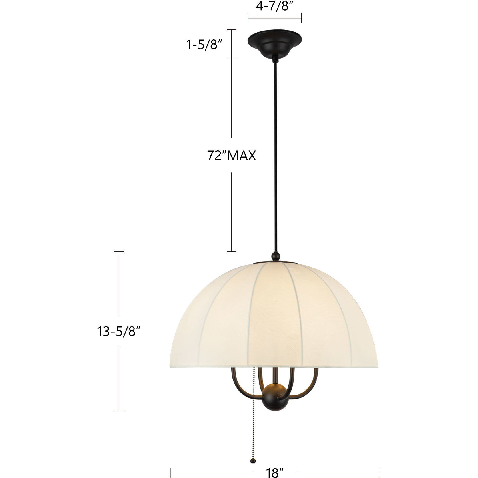 Alora Mood Crosby Pendant Ceiling Light in Brushed Gold