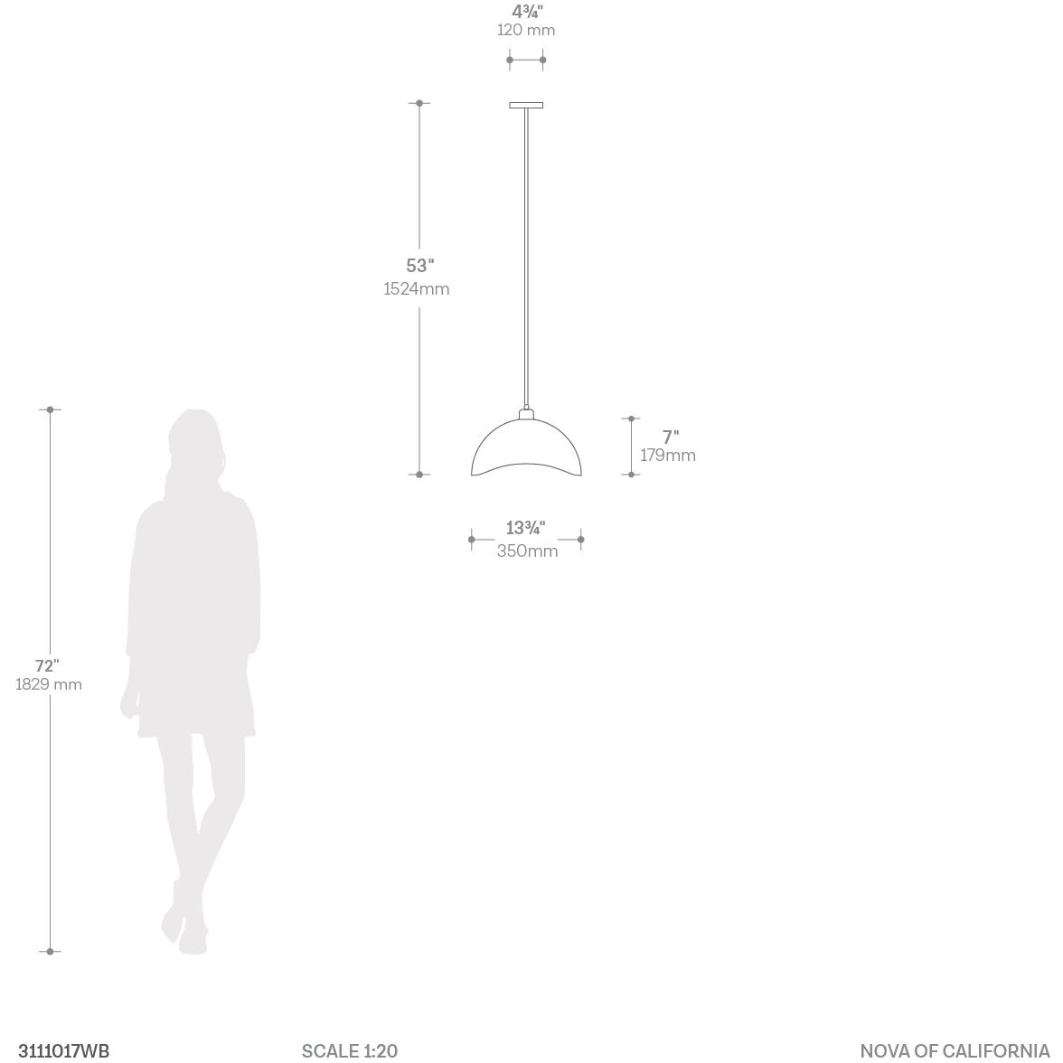 Luna Bella LED 14 inch Matte Black and Weathered Brass Pendant Ceiling Light