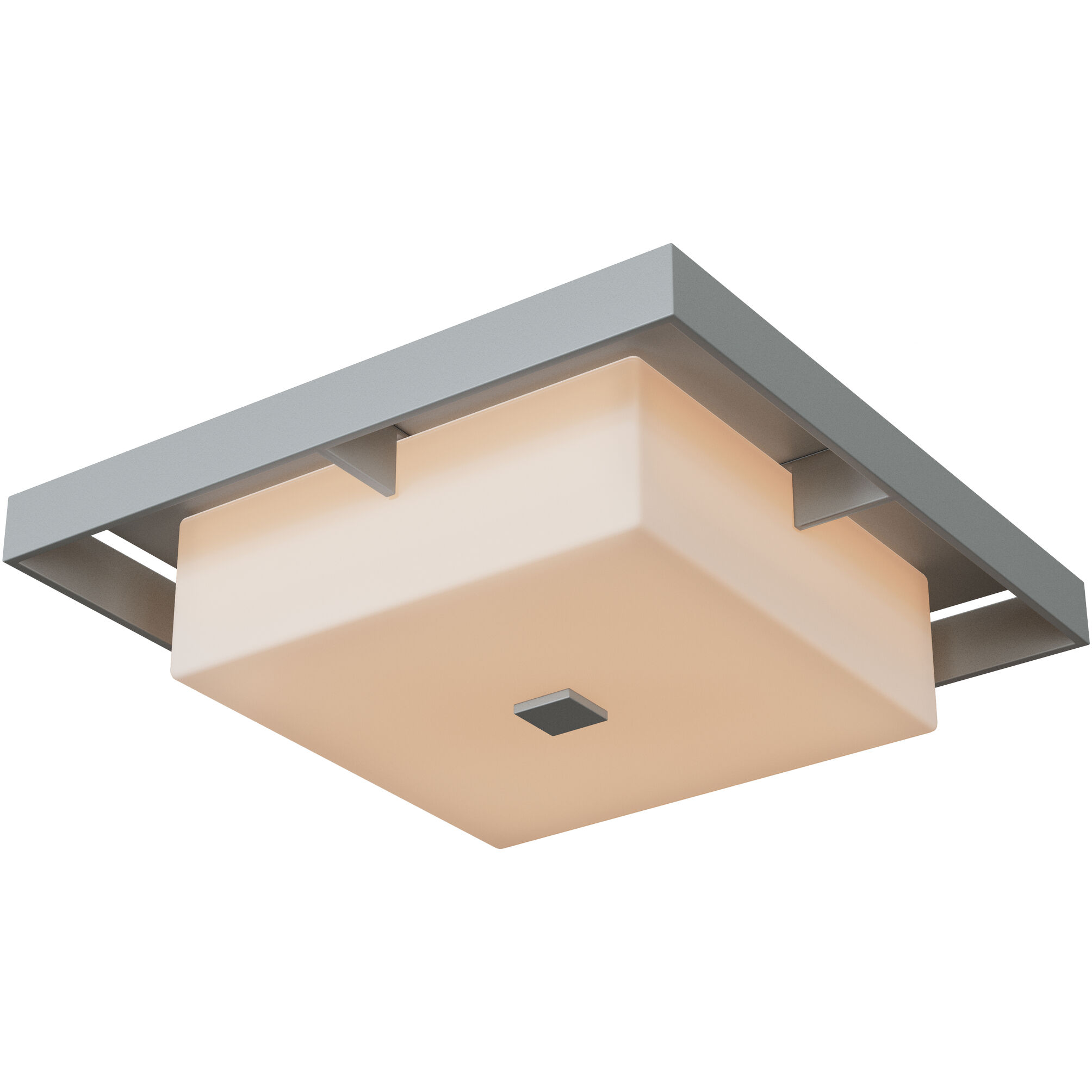 Shadow Box 4 Light 16.1 inch Coastal Burnished Steel / Coastal Burnished Steel Outdoor Flush Mount, Large