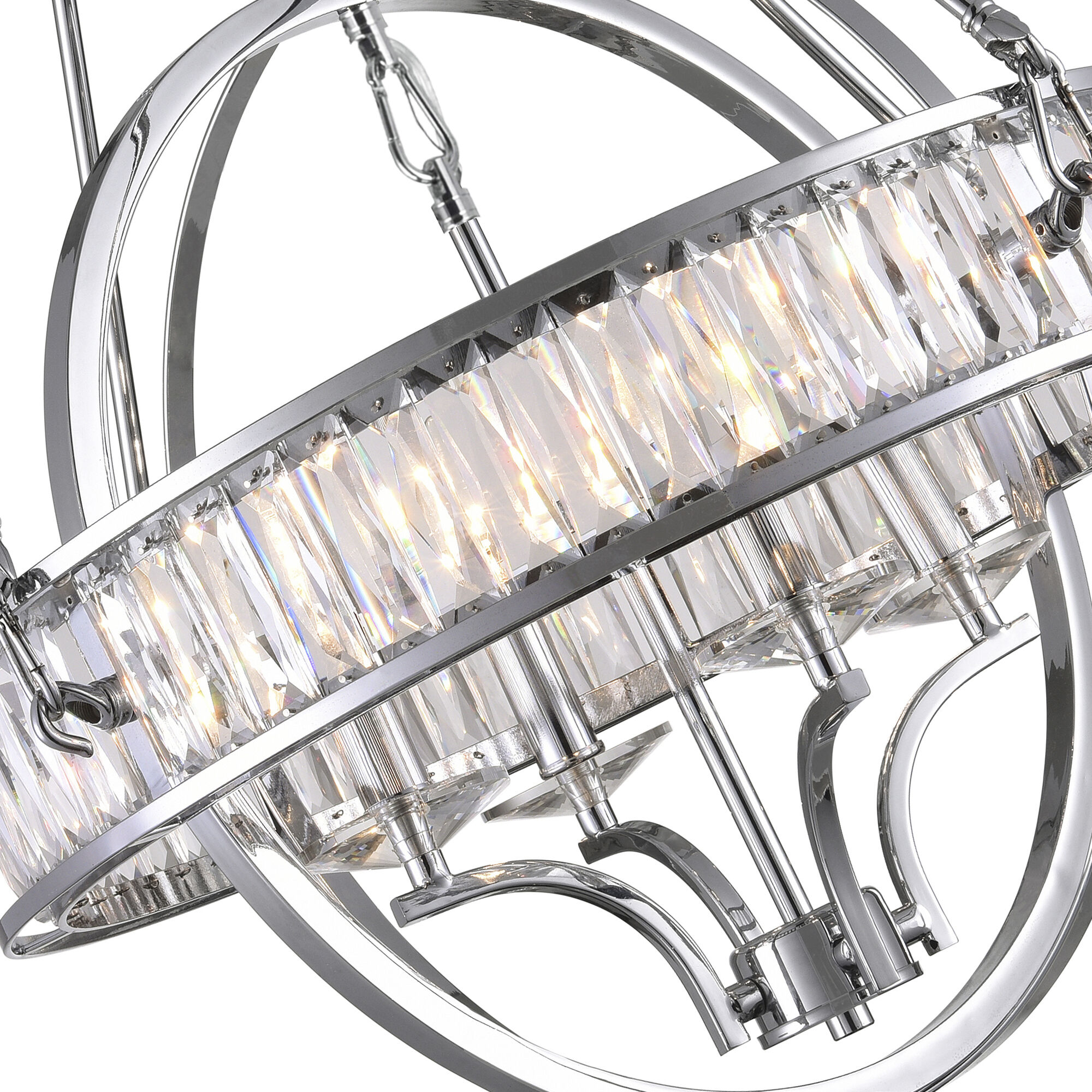 Arkansas 4 Light 20 inch Chrome Chandelier Ceiling Light
