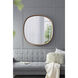 Wayne 42.1 X 41.3 inch Brown Wall Mirror