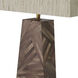Gaultier 27.95 inch 5 watt Brown Straw Marquetry Table Lamp Portable Light
