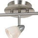 Serpentine 5 Light 120V Dark Bronze Rail Fixture Ceiling Light in Cone White Metal
