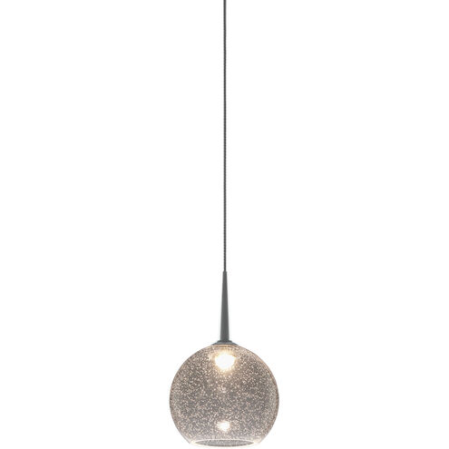 Bobo 1 Light 4 inch Matte Chrome Pendant Ceiling Light in Clear Glass