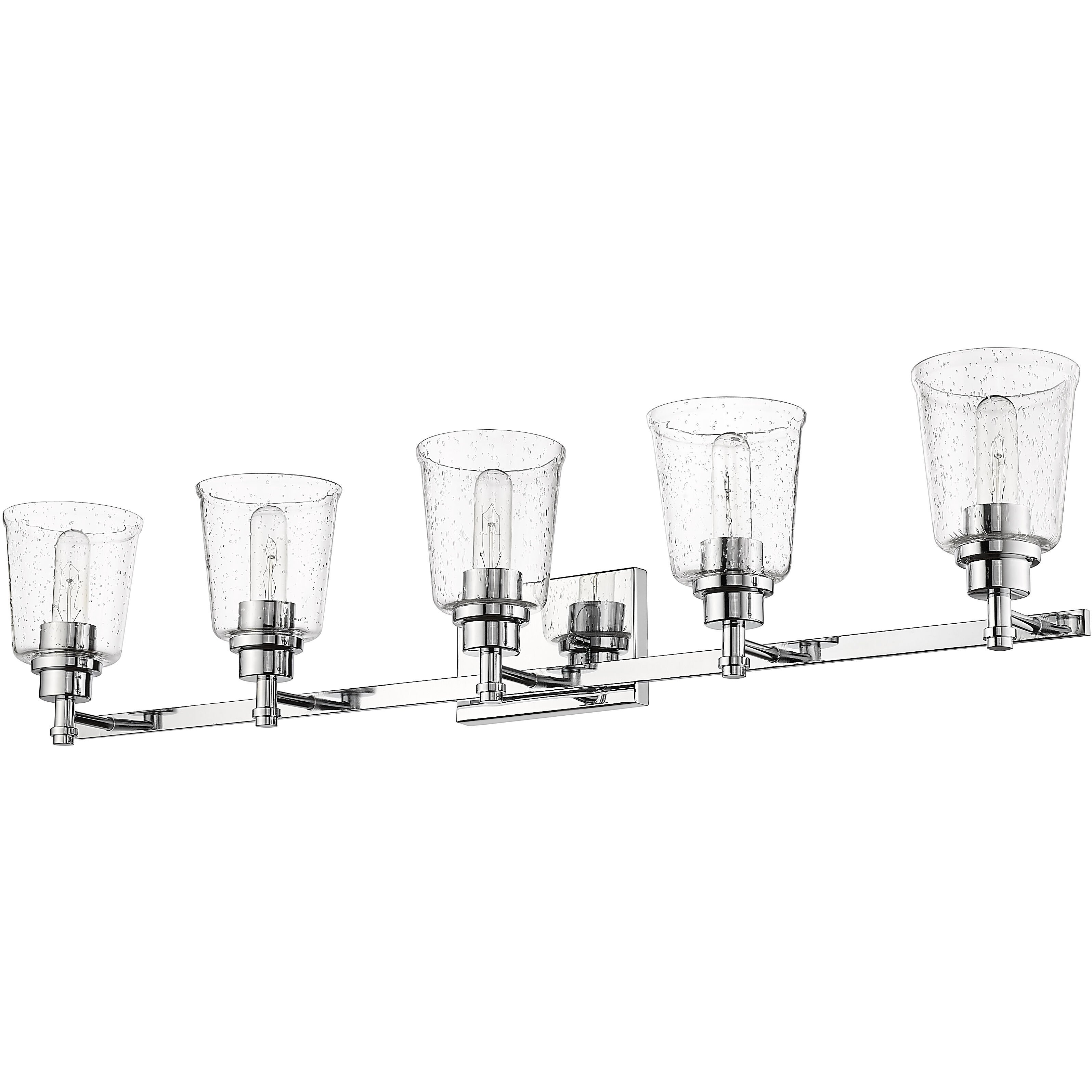 Bohin 5 Light 41.25 inch Chrome Vanity Wall Light