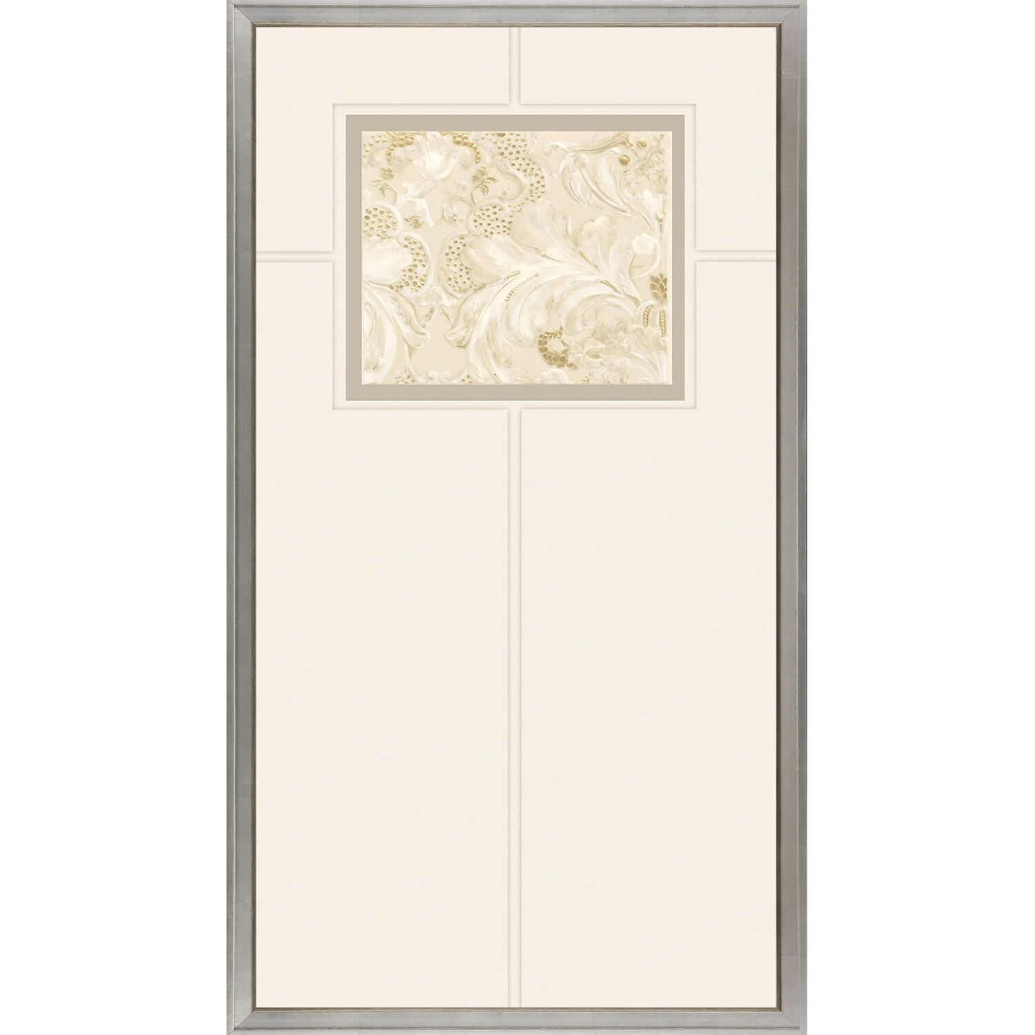 Fragmento Metallic and Beige and Neutral Framed Art, The Studio