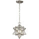 Moravian Star 1 Light 9 inch Antique Nickel Mini Pendant Ceiling Light