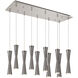 Robson LED 8.25 inch Brushed Nickel Multi Pendant Ceiling Light