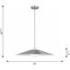 Drew & Jonathan Astra 1 Light 24 inch Brushed Nickel Pendant Ceiling Light, Medium