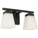 Baxley 2 Light 13 inch Matte Black Vanity Light Wall Light