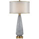 Kathmandu 34 inch 150 watt Gray with Cafe Bronze Table Lamp Portable Light