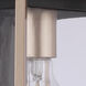 Metalwork 1 Light 15 inch Midnight/Satin Brass Outdoor Wall Lantern