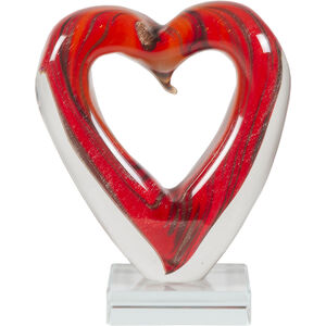 Rossa Heart Handcrafted Art Glass Figurine
