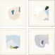 Abstract Multi and Blue and Green and Yellow Framed Art