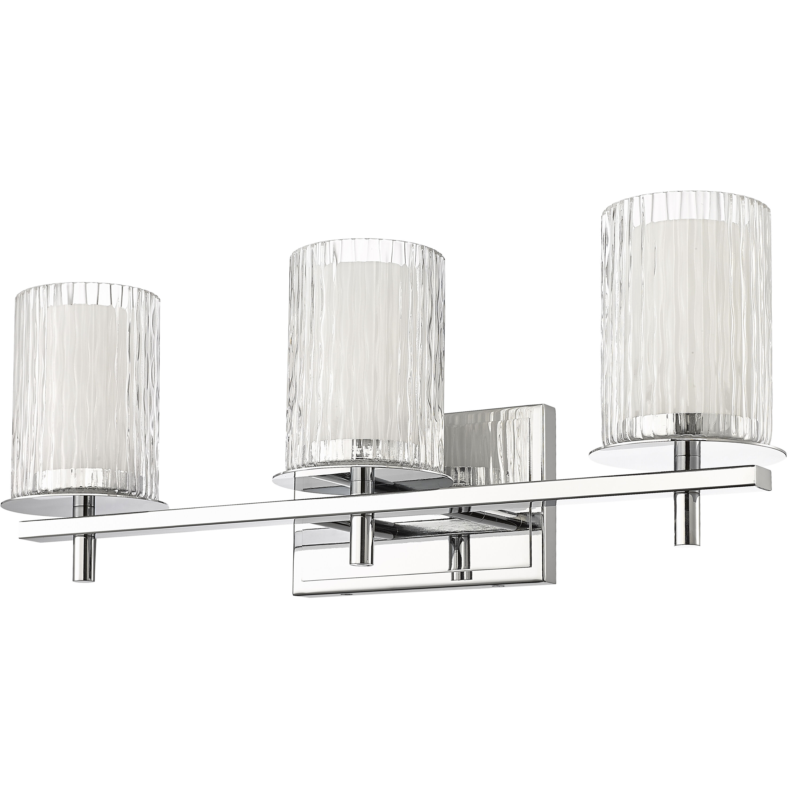 Grayson 3 Light 23 inch Chrome Vanity Wall Light