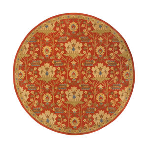 Caesar 117 inch Red and Green Area Rug, Wool