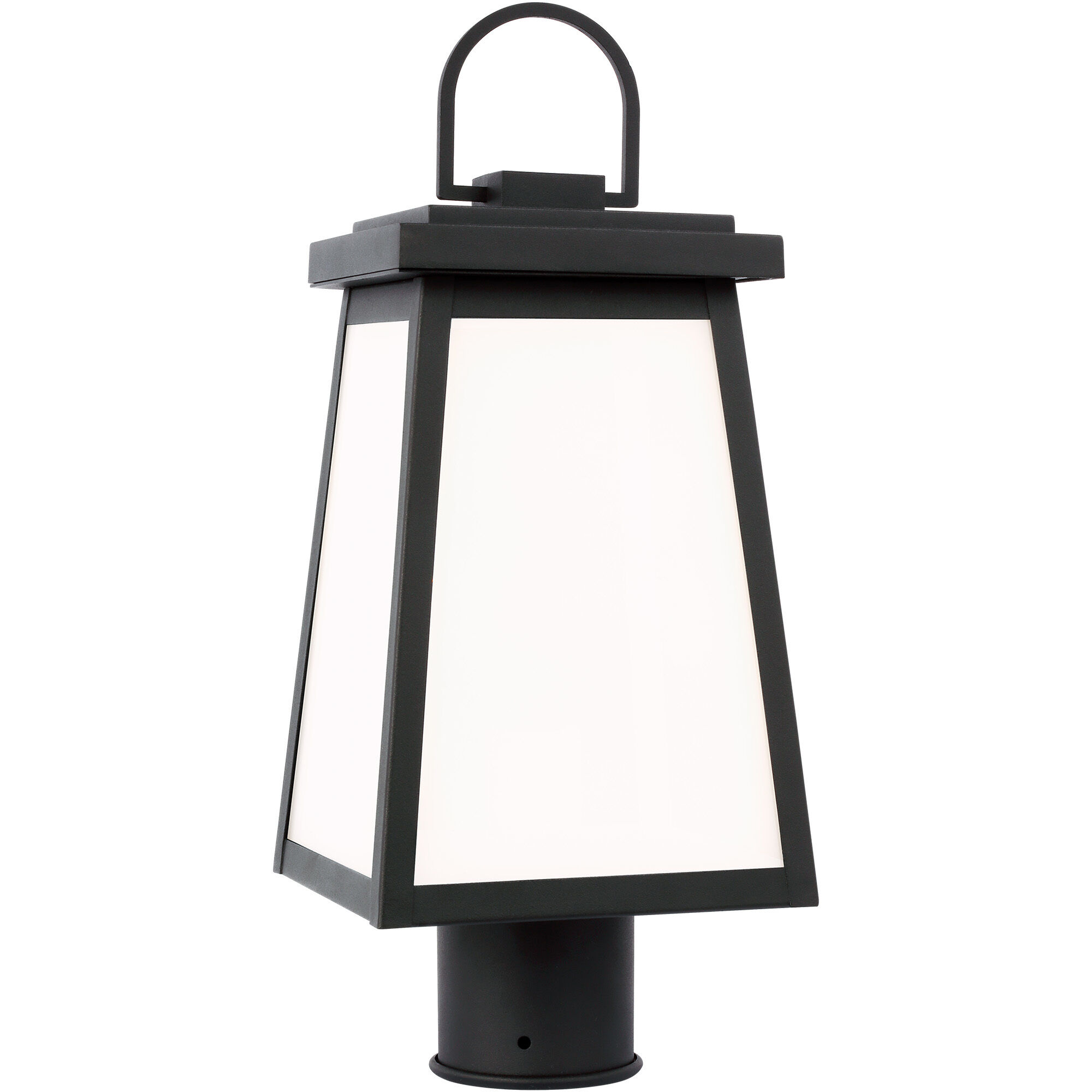 Founders 1 Light 17.25 inch Black Outdoor Post Lantern