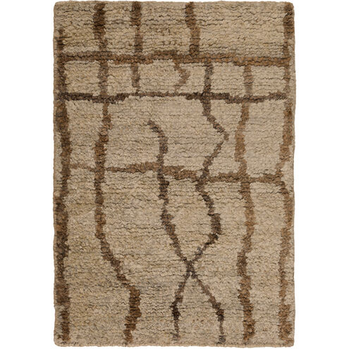 Scarborough 63 X 39 inch Khaki, Dark Brown, Black Rug