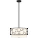 Kendall 3 Light 17 inch Matte Black Pendant Ceiling Light