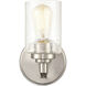 Moven Wall Sconce Wall Light in Satin Nickel