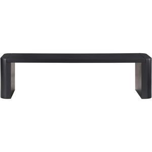 Post Black Dining Bench, Small