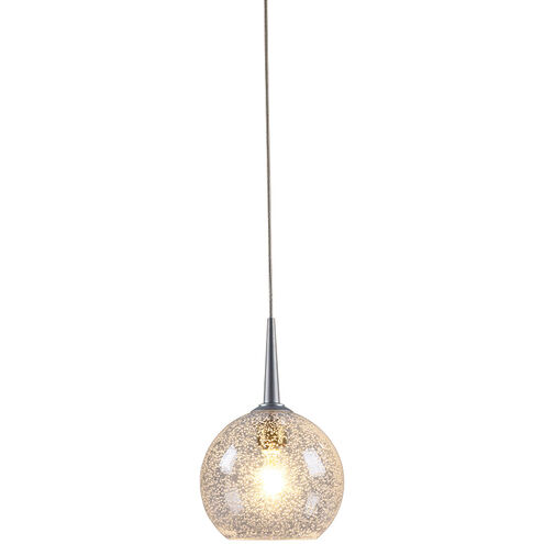 Bobo 1 Light 4 inch Chrome Pendant Ceiling Light in Clear Glass