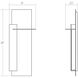 Backgate LED 8 inch Textured White ADA Sconce Wall Light