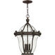 Estate Series San Clemente 3 Light 14.00 inch Outdoor Pendant/Chandelier