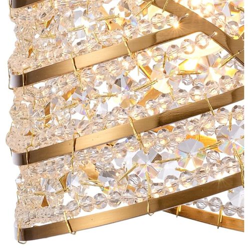 Anastasia 1 Light 7 inch Lacquered Gold Pendant Ceiling Light, Converts to Semi Flush