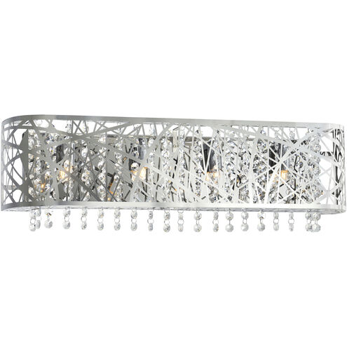 Eternity 4 Light 24 inch Chrome Vanity Light Wall Light