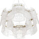 Brookstreet 6 Light 29.5 inch Legacy Brass Pendant Ceiling Light in Clear Handmade Glass