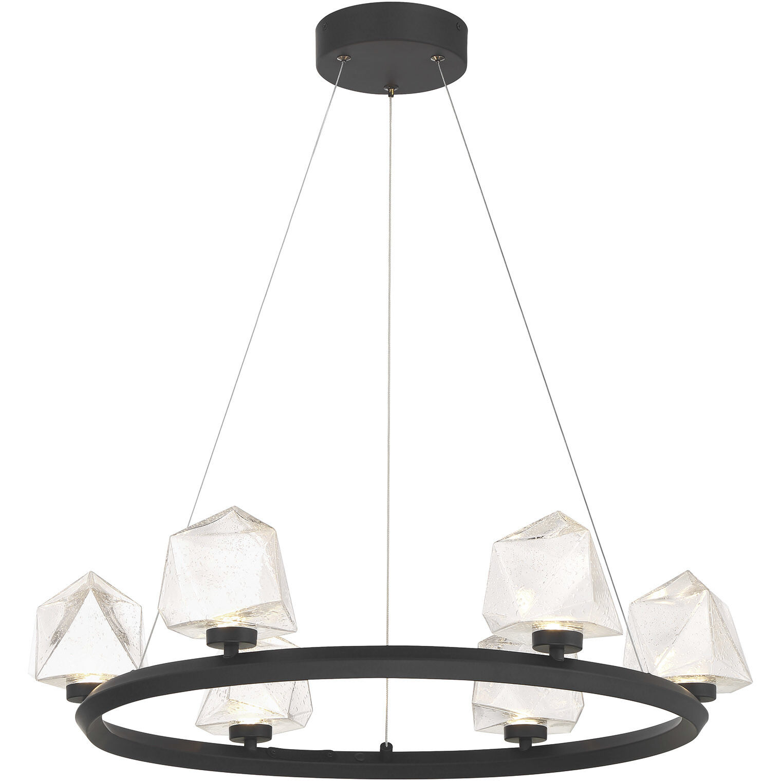 Castello LED 26.5 inch Matte Black Chandelier Ceiling Light