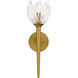 Shea Wall Sconce Wall Light in Brushed Gold, Small