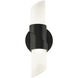 Slice 1 Light 4.13 inch Black ADA Wall Sconce Wall Light