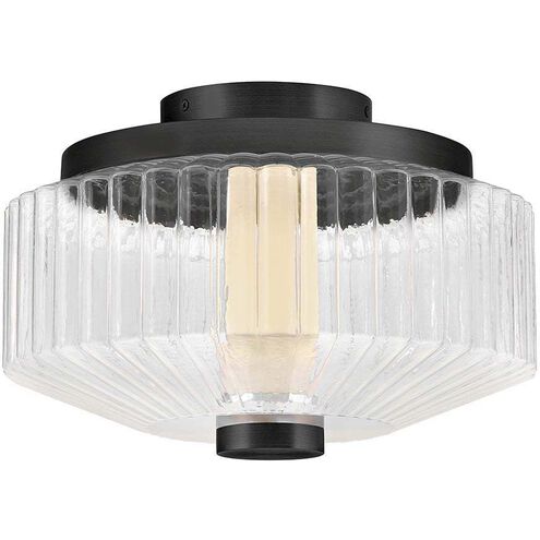 Reign LED 12.75 inch Black Flush Mount Ceiling Light