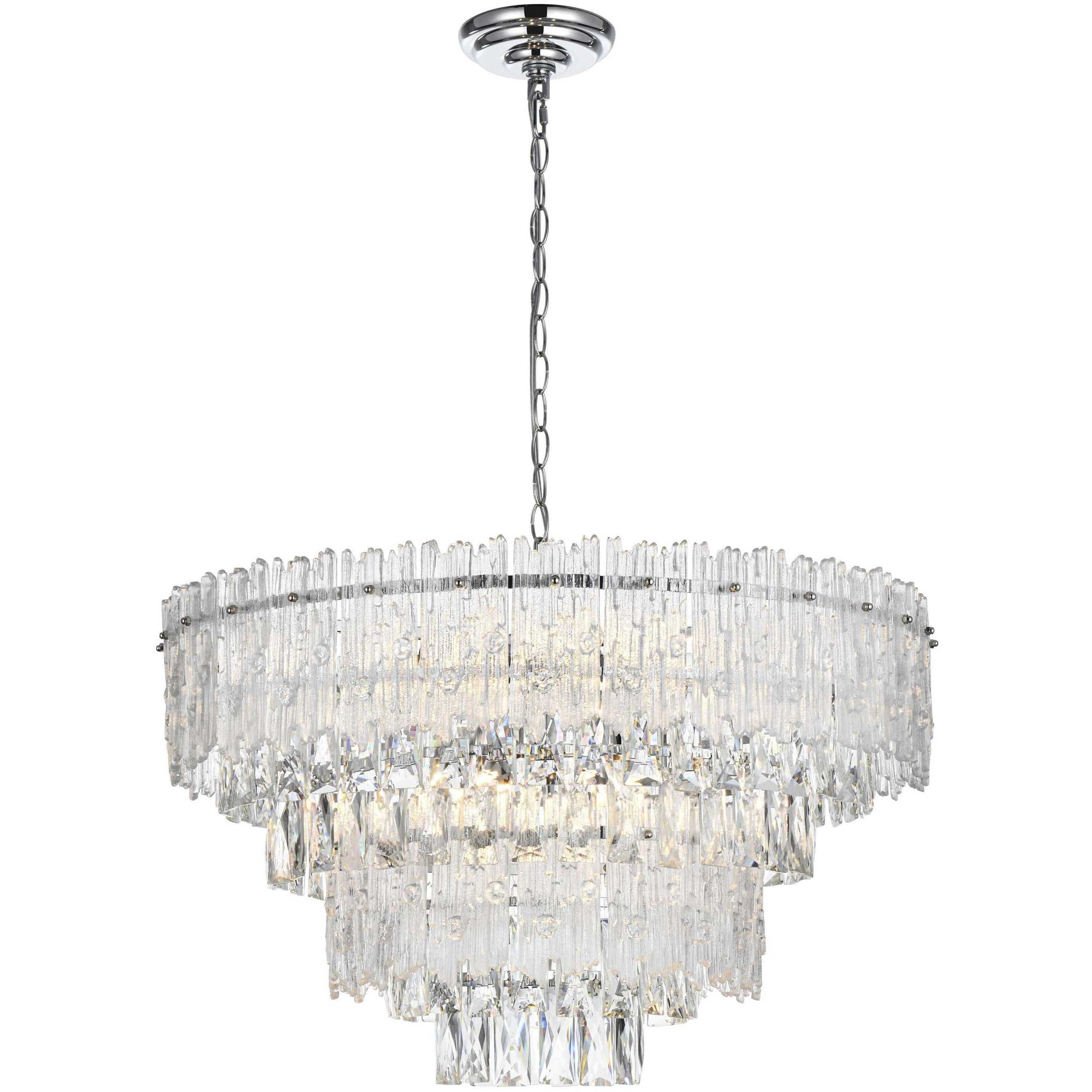Emilia 8 Light 25 inch Chrome Chandelier Ceiling Light