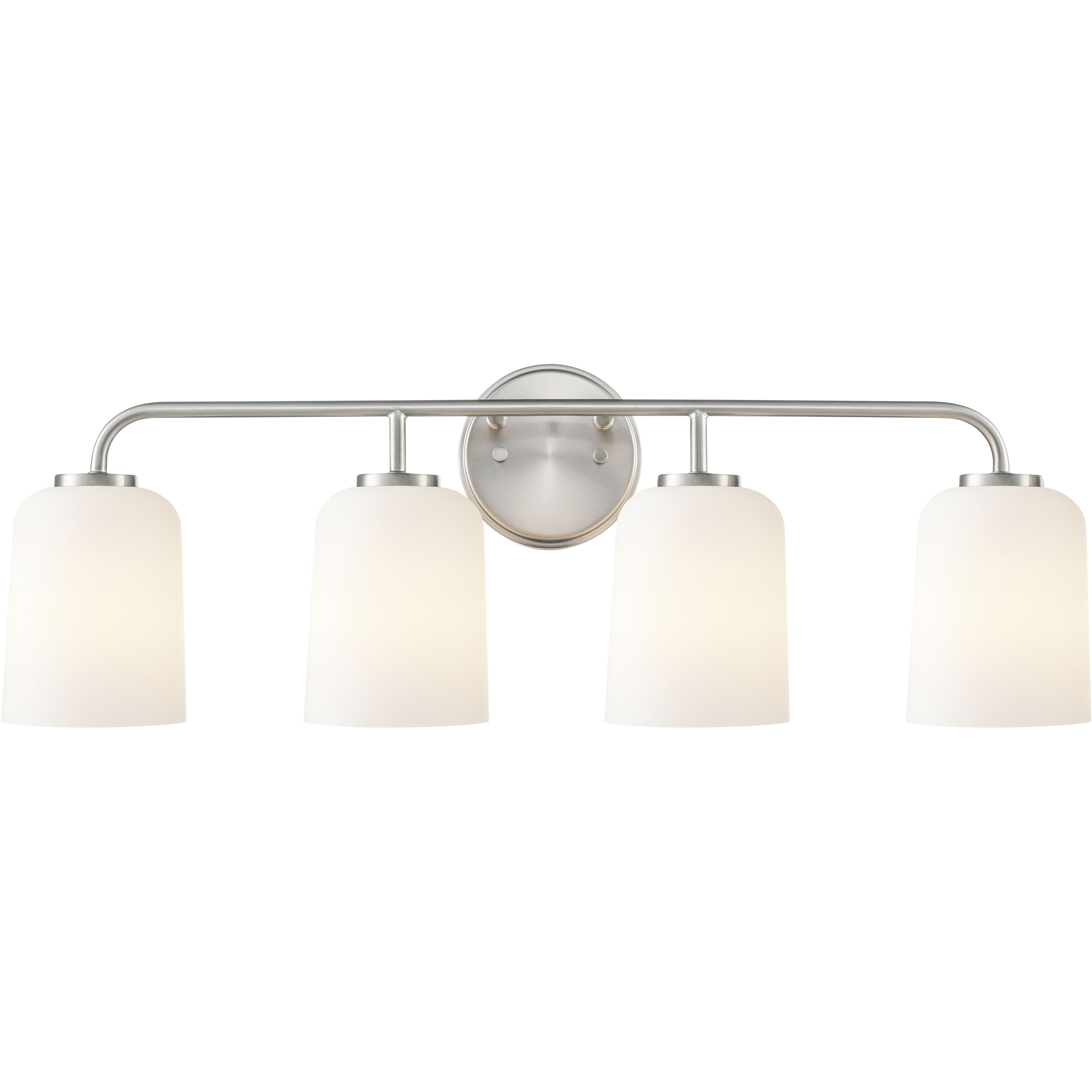 Laphia 4 Light 28 inch Brushed Nickel Bathroom Vanity Light Wall Light