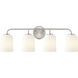 Laphia 4 Light 28 inch Brushed Nickel Bathroom Vanity Light Wall Light