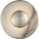 Anne-Marie Barton Umbra LED 8 inch Pewter and Alabaster Sconce Wall Light