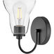 Vera LED 8 inch Black Bath Light Wall Light